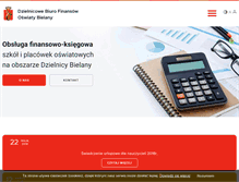 Tablet Screenshot of dbfobielany.waw.pl
